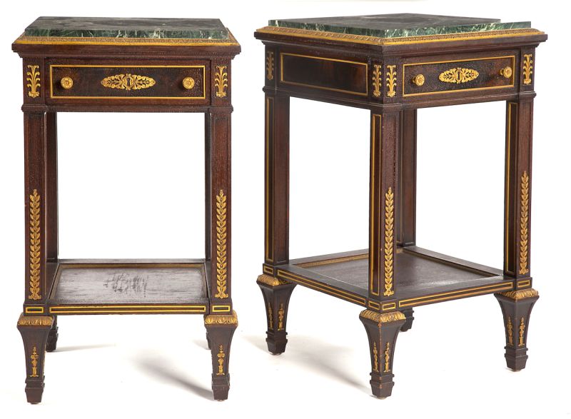 Pair of French Empire Style Bedside 15cc3a