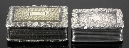A George IV silver rectangular 15cdf6