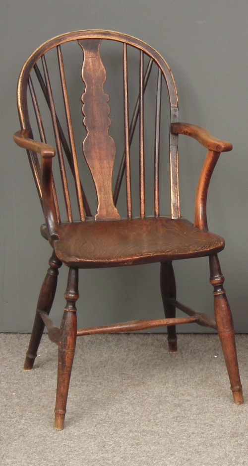 A 19th Century ash fruitwood and 15cf19