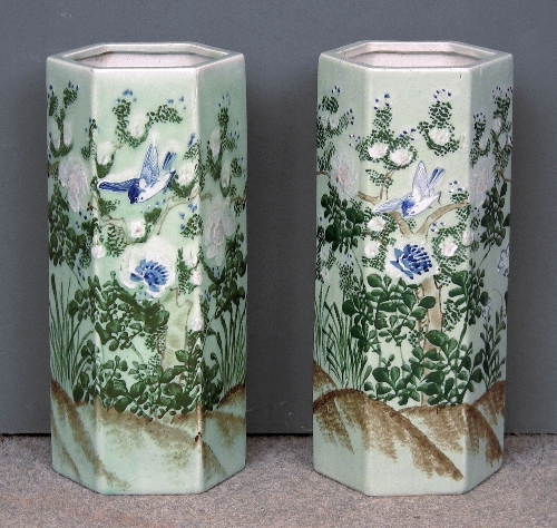 A pair of Chinese green celadon 15cff4