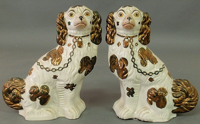 Large pair of 19th c Staffordshire 15ad71