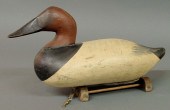 Canvasback drake duck decoy by Madison