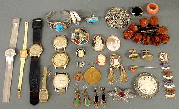 Group of jewelry and accessories- sterling