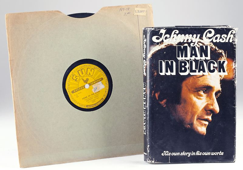 Johnny Cash Autographed Book and 15b580