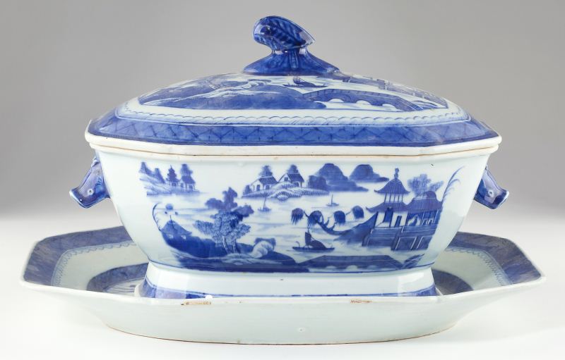 Chinese Export Canton Soup Tureen 15b6d2