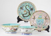 Four Chinese Export Porcelain Items