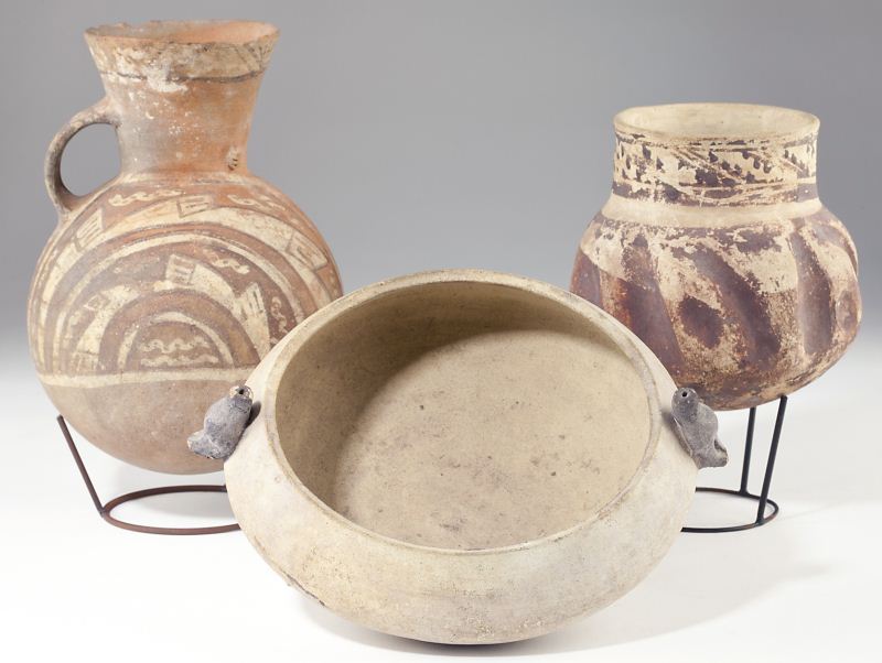 Three Pre Columbian Ceramic Vesselsthe 15b710