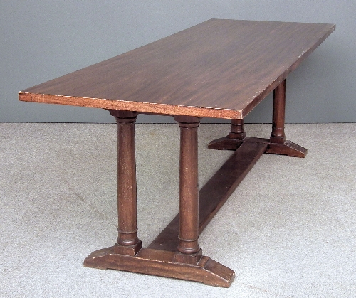 A modern mahogany refectory table of ''17th