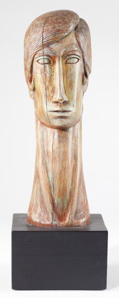 Ogden Deal (NC b. 1932) ''Woman''carved and