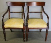 Pair of Regency Style Armchairs and