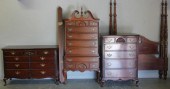 Mahogany Queen Anne Style Bedroom Set.Includes
