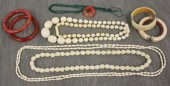 Jade and Ivory Jewelry Lot.Includes