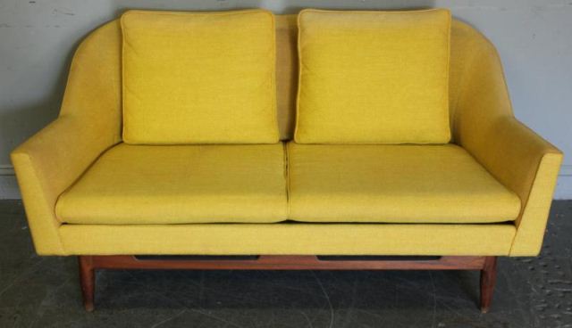 Midcentury Love Seat Labeled Jens 15e545