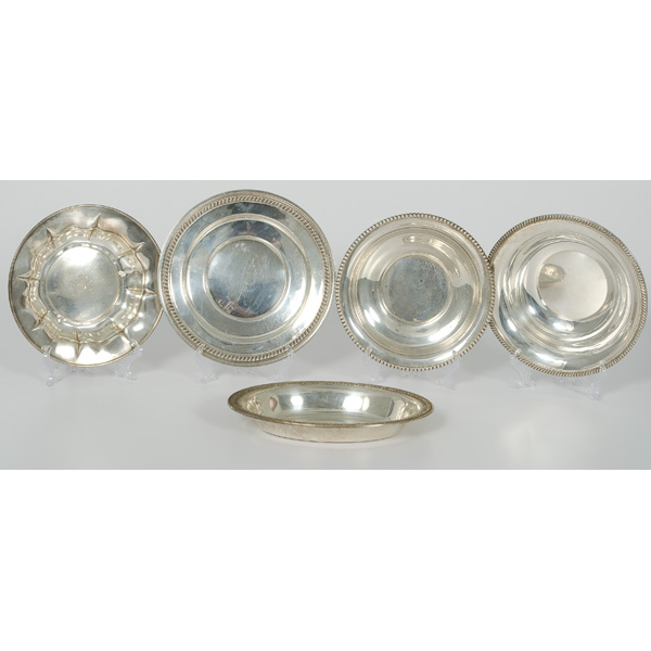 Sterling Bowls and Trays 20th century 15e85a