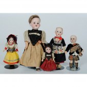 German Bisque Costumed Dolls Collection