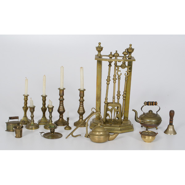 Child's Brass Fireplace Tools Plus A?child's