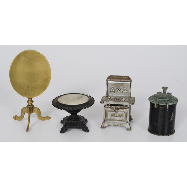 Victorian Miniature Iron and Brass Furniture