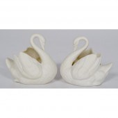 Boehm Swans American.? A pair of bisque