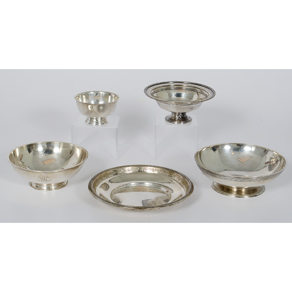 Sterling Bowls and Tray Plus American 15ea84