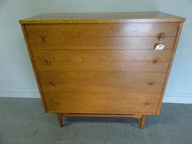 Midcentury 4 Drawer Oak Chest From 15eb08