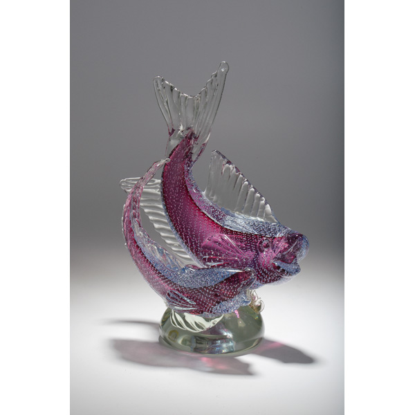 Murano Glass Bullicante Fish Centerpiece 15ecf5