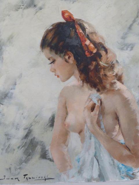 TALWINSKI Igor. Oil on Canvas Nude ''Confidence.''Signed