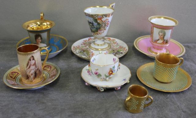 Porcelain Cup and Saucer Lot Includes 15ef0b