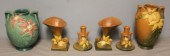 6 Pieces of Roseville Art Pottery Includes 15ef18