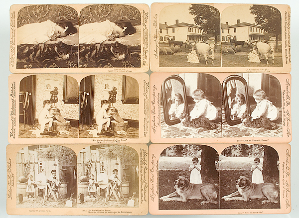 [Stereoviews] Children Pets and