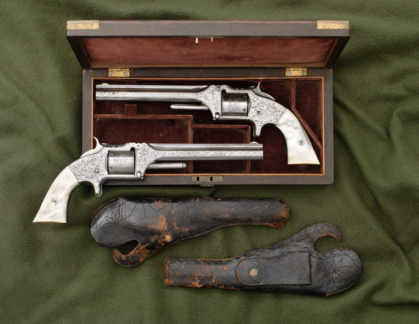 Pair of Nimschke-Style Engraved Smith & Wesson