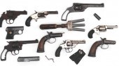 Antique Parts Pistols Lot of Ten Includes
