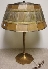 TIFFANY STUDIOS. Table Lamp with Linenfold