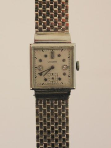 LONGINES White Gold Men's Wristwatch.From