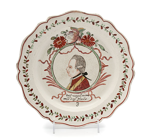 Prince William V Creamware Plate 15f7d0