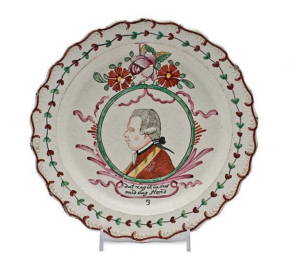 Prince William V Creamware Plate 15f7d2
