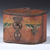 Continental Painted Brides Box Probably