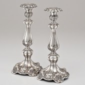 Art Nouveau Candlesticks Possibly German-Prussian