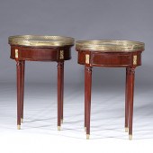 Louis XVI-style Drum Tables Continental