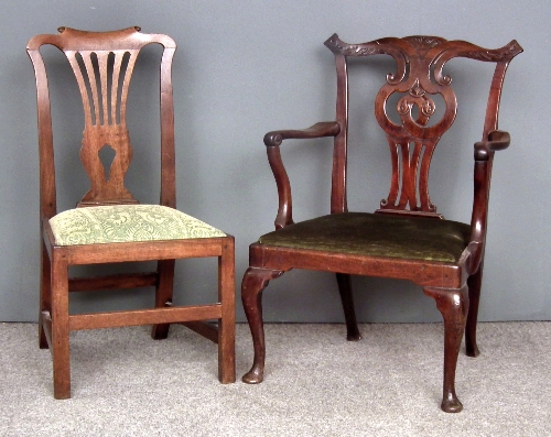 A George III mahogany armchair 15d1ff