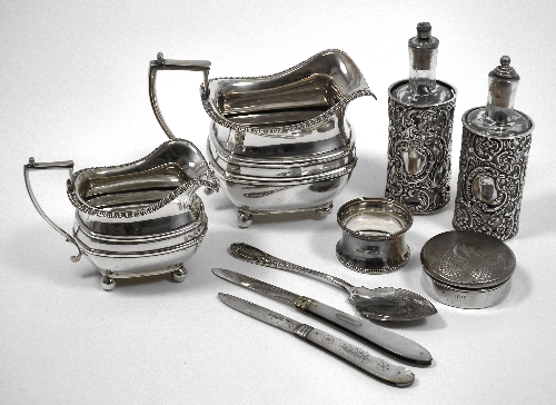 A George V silver part tea service 15d37b