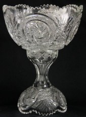 American Brilliant Punch Bowl with Basecompote