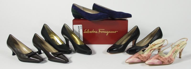 Five Pairs of Shoes Salvatore Ferragamoincluding 15d6cf
