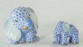 Two Herend Elephantsboth of hand painted