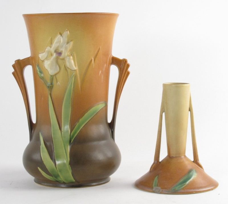 Two Roseville Pottery Vasesthe 15d77d