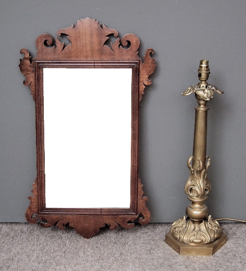 A mahogany rectangular wall mirror 15d8cd
