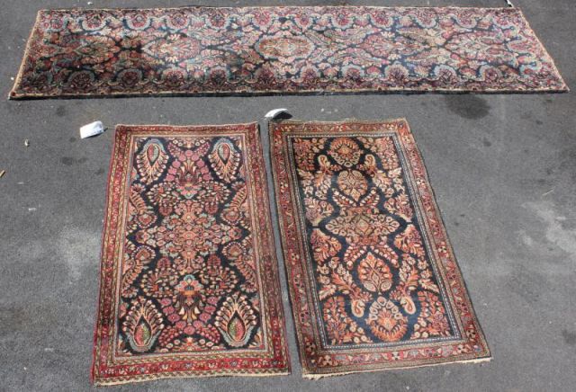 3 Antique Persian Scatter Carpets Includes 15db21