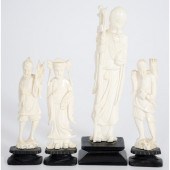 Chinese Carved Ivory Figures China  15dba5