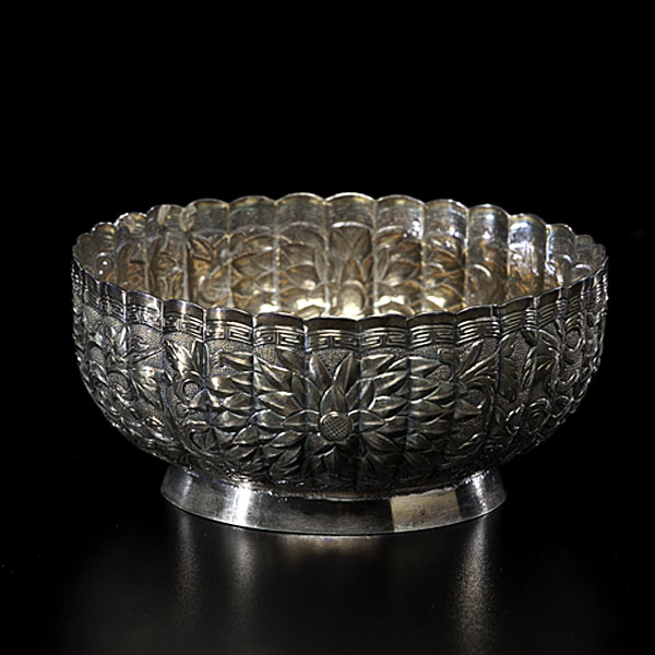 Chinese Export Silver Bowl Chinese export