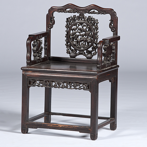 Chinese Hardwood Armchair Chinese  15ddcf