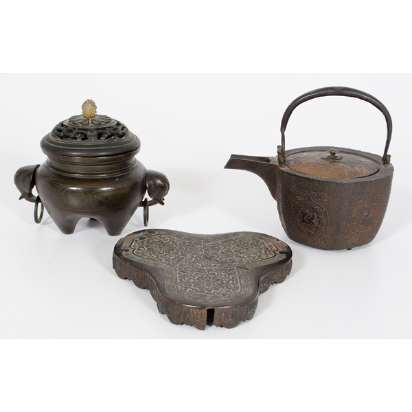 Chinese Bronze Teapot and Censor 15df8f